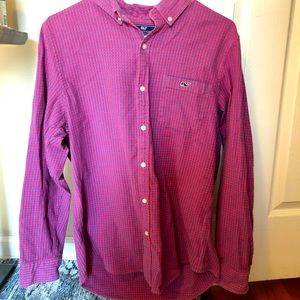 Red and Blue Vineyard Vines Flannel